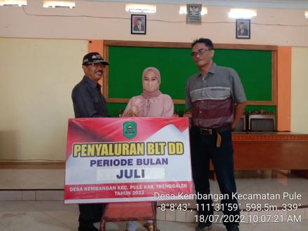 Penyaluran BLT DD bulan juli 2022